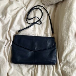 Genuine Blue Leather Purse